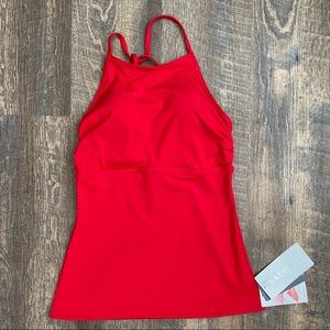 NWT Athleta High Neck Tie Back Tankini Top ST S T